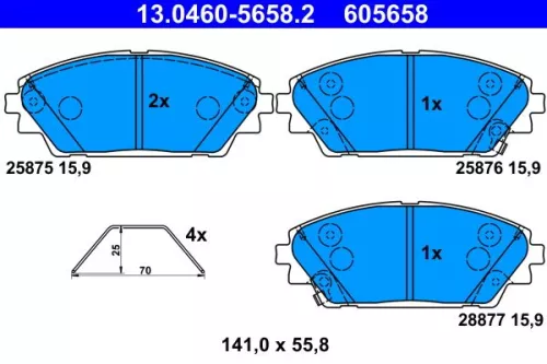 Brake Pad Set, disc brake