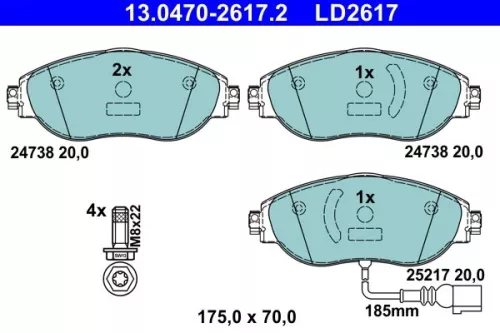Brake Pad Set, disc brake