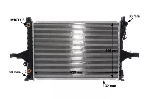 MAHLE Radiator, engine cooling (CR1547000S)