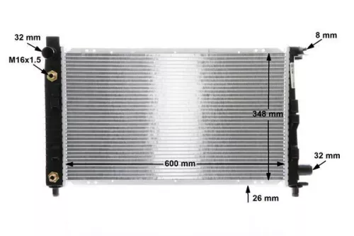 MAHLE Radiator, engine cooling (CR324000S)