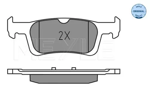 MEYLE Brake Pad Set, disc brake (0252280714)