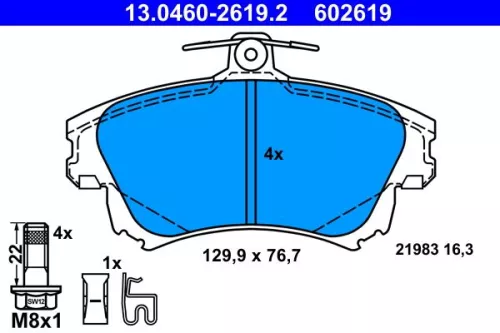 Brake Pad Set, disc brake