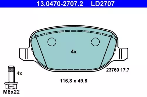 Brake Pad Set, disc brake