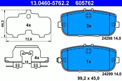 Brake Pad Set, disc brake
