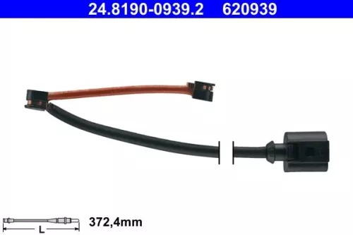 Warning Contact, brake pad wear