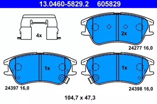 Brake Pad Set, disc brake