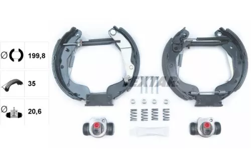 TEXTAR Brake Shoe Set (84062501)
