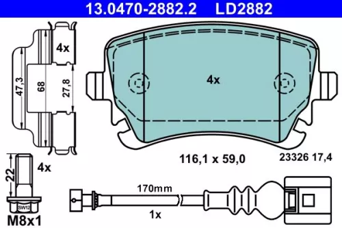 Brake Pad Set, disc brake