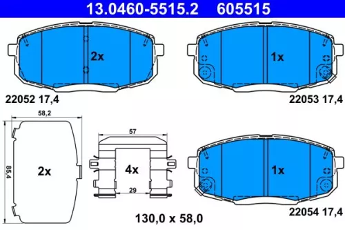 Brake Pad Set, disc brake