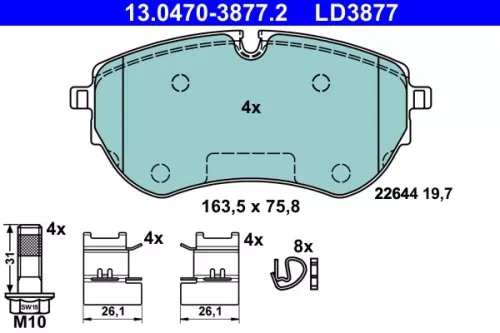 Brake Pad Set, disc brake