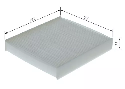 BOSCH Filter, cabin air (1987435156)