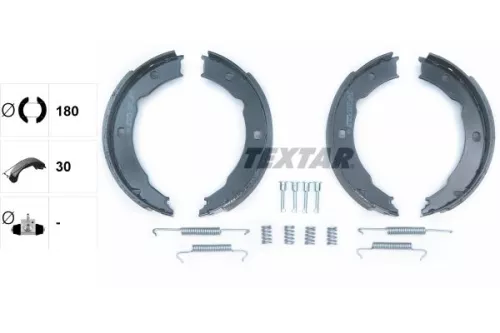 TEXTAR Brake Shoe Set, parking brake (91054800)