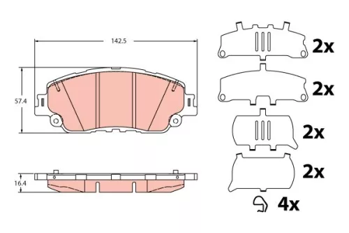Brake Pad Set, disc brake