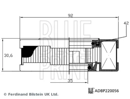 BLUE PRINT Filter, crankcase ventilation (ADBP220056)
