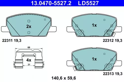 Brake Pad Set, disc brake