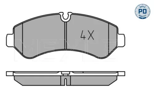 MEYLE Brake Pad Set, disc brake (0252279120/PD)