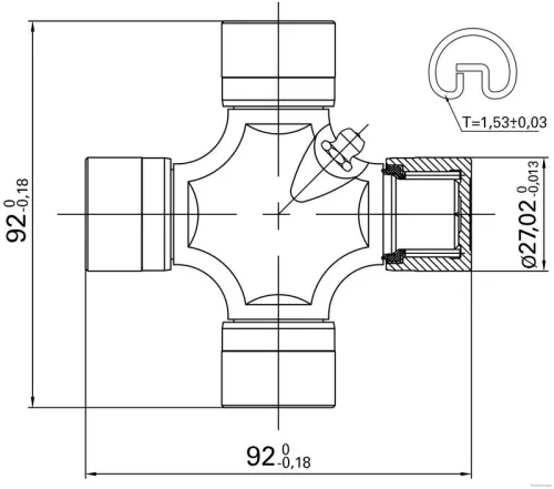 HERTH+BUSS JAKOPARTS Joint, propshaft (J2922013)