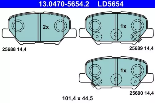 Brake Pad Set, disc brake