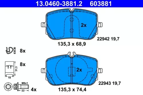 Brake Pad Set, disc brake
