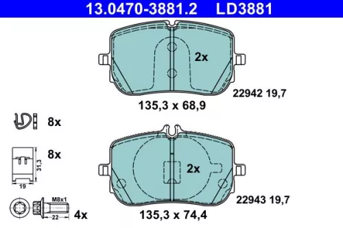 Brake Pad Set, disc brake