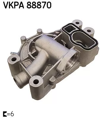 SKF Water Pump, engine cooling (VKPA88870)