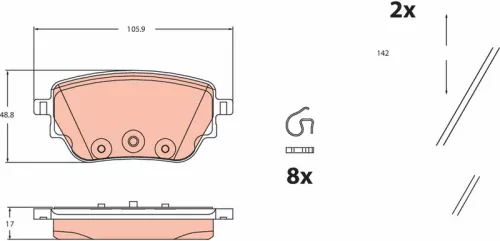 Brake Pad Set, disc brake
