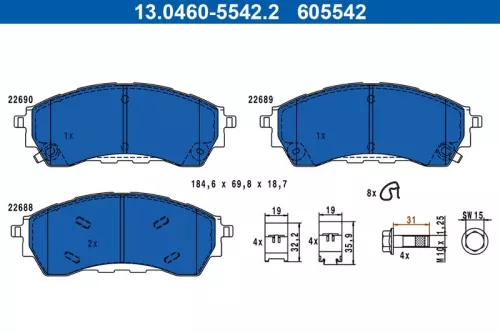 Brake Pad Set, disc brake