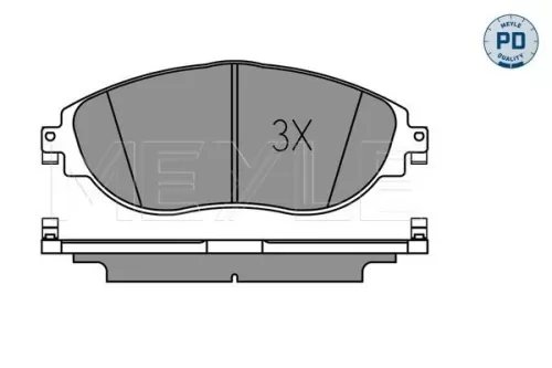 MEYLE Brake Pad Set, disc brake (0252511720/PD)