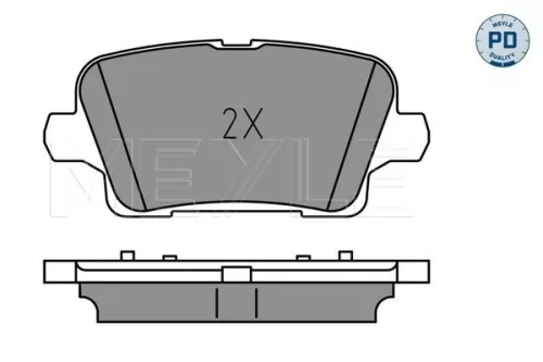 MEYLE Brake Pad Set, disc brake (0252212317/PD)