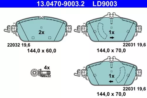 Brake Pad Set, disc brake