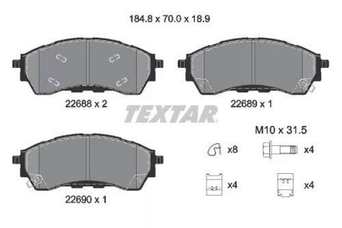 Brake Pad Set, disc brake