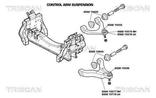 Control/Trailing Arm, wheel suspension