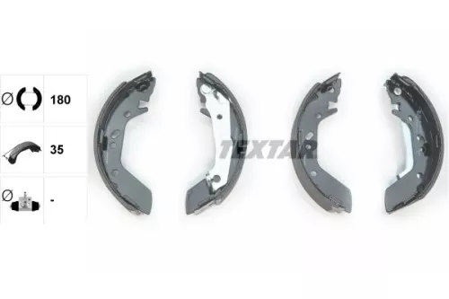 TEXTAR Brake Shoe Set (91059600)