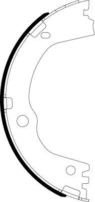 Brake Shoe Set, parking brake