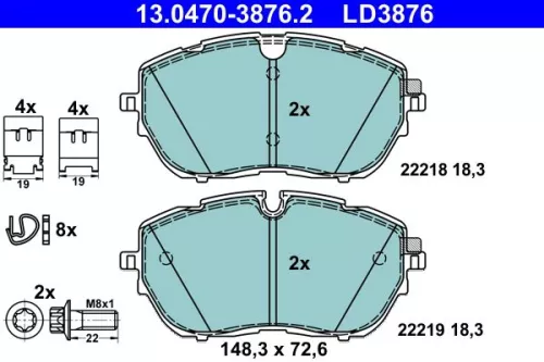 Brake Pad Set, disc brake