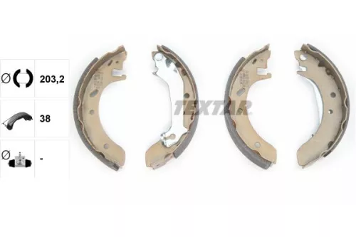 TEXTAR Brake Shoe Set (91046600)