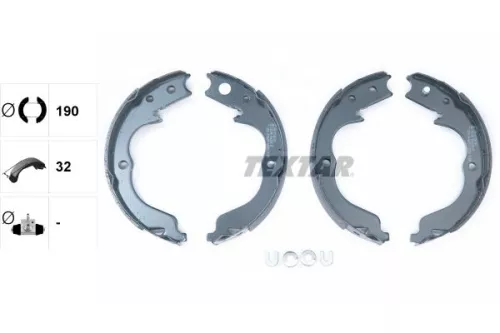 TEXTAR Brake Shoe Set, parking brake (91068300)
