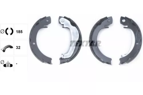 TEXTAR Brake Shoe Set, parking brake (91074300)