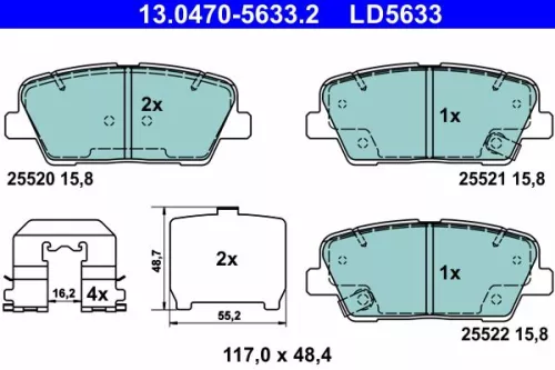 Brake Pad Set, disc brake
