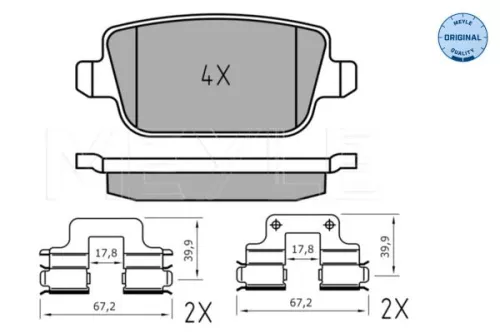 MEYLE Brake Pad Set, disc brake (0252453716)