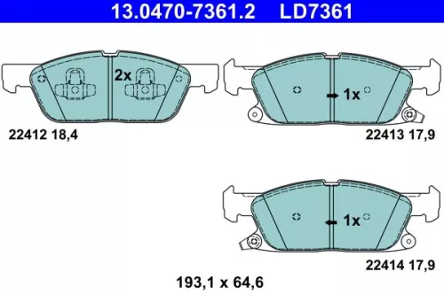 Brake Pad Set, disc brake