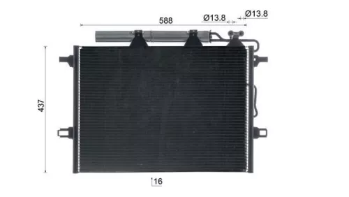 MAHLE Condenser, air conditioning (AC318001S)