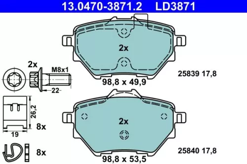 Brake Pad Set, disc brake