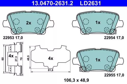 Brake Pad Set, disc brake