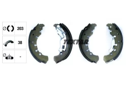 TEXTAR Brake Shoe Set (91065300)