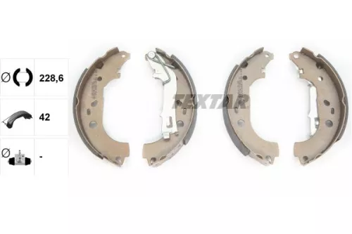 TEXTAR Brake Shoe Set (91067600)