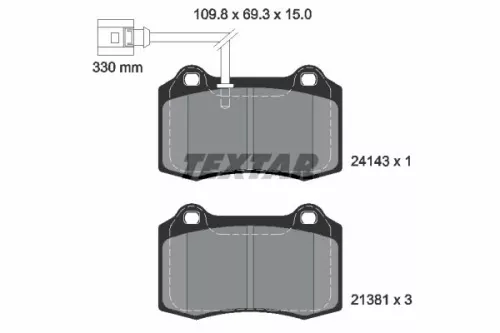 Brake Pad Set, disc brake