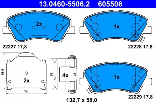 Brake Pad Set, disc brake