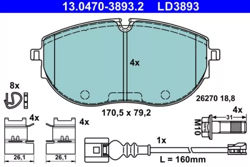 Brake Pad Set, disc brake