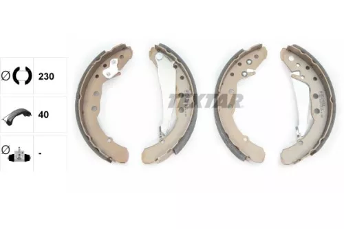 TEXTAR Brake Shoe Set (91044400)